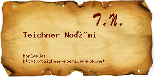 Teichner Noémi névjegykártya